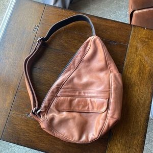 Vintage Ameribag leather side bag tote adjustable strap
